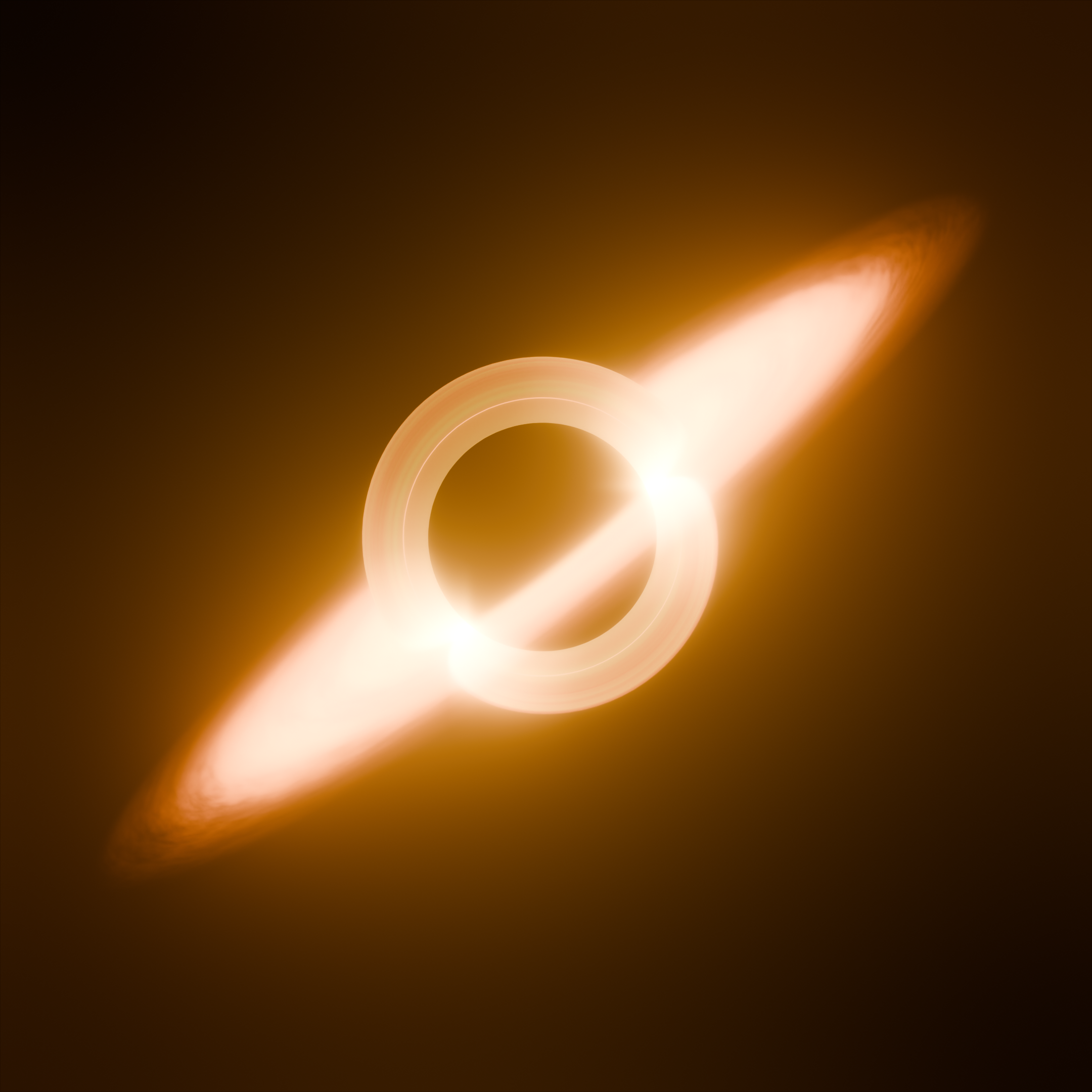 A 3D render of a Blackhole